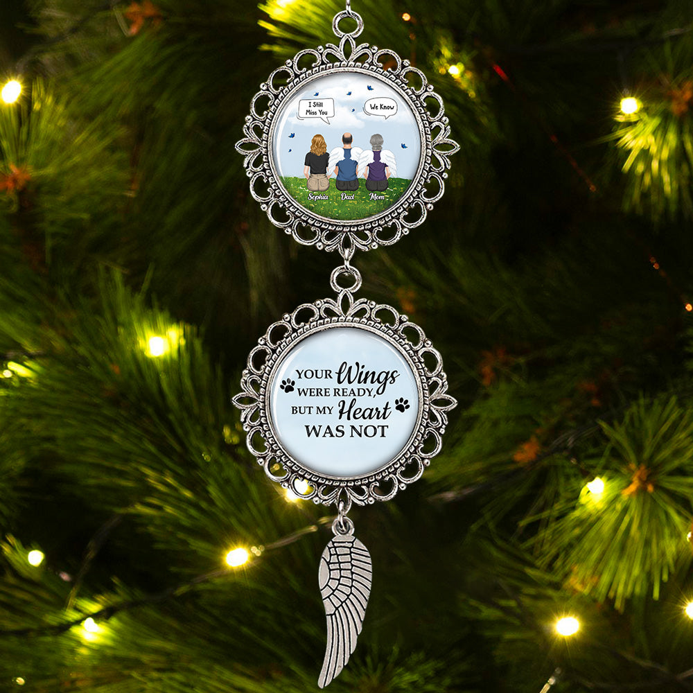 Custom Memorial Christmas Ornament, Sympathy Keepsake •  Not Even Love Could Save You - Personalized Charming Ornament