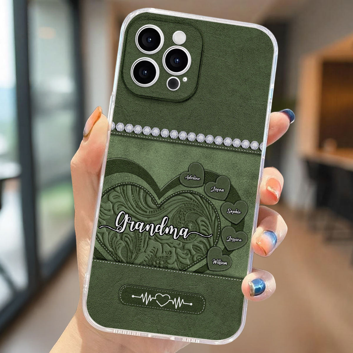 Floral Heart - Personalized Phone Case