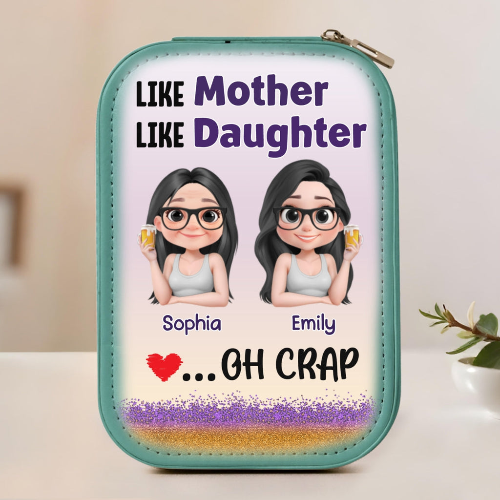 Like Mother Like Daughter - Personalized Jewelry Box With LED Mirror