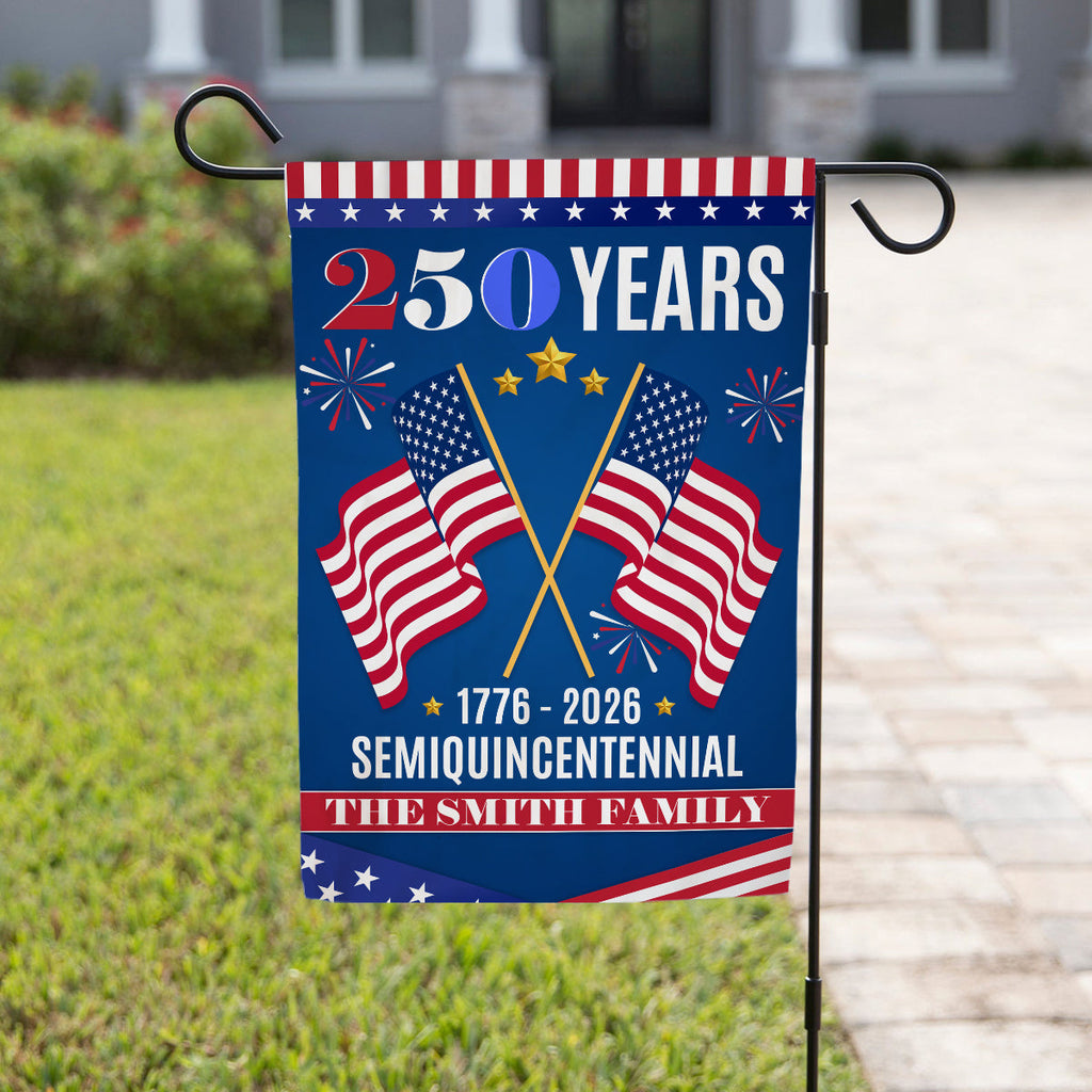 The Family Through All - Personalized Flag