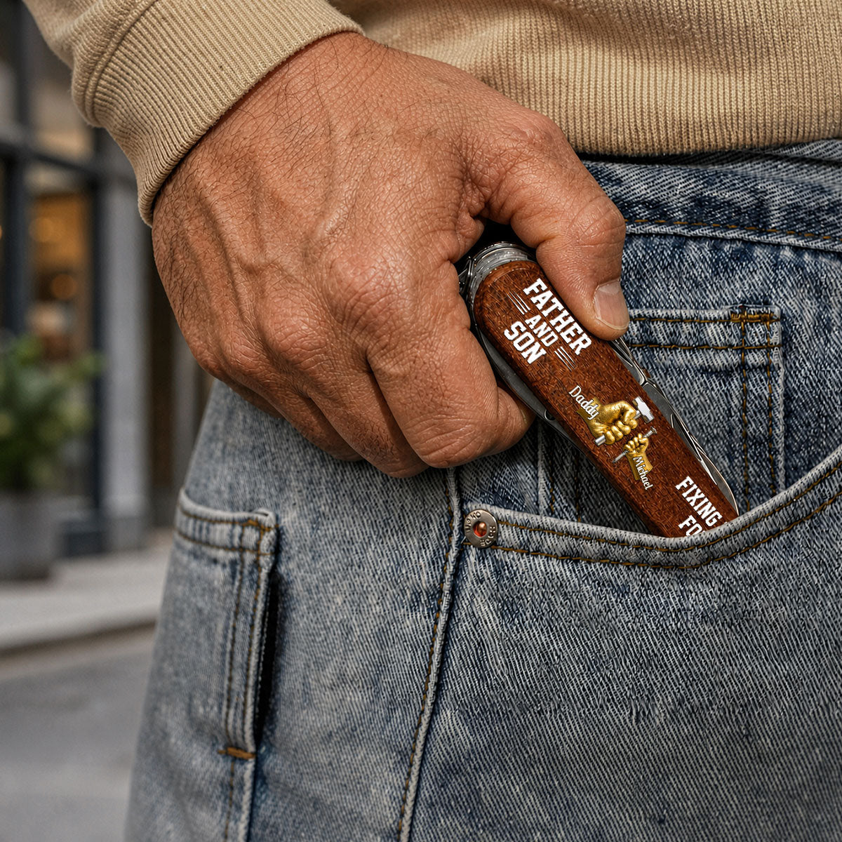 Father And Son - Personalized Pocket Multi Tool