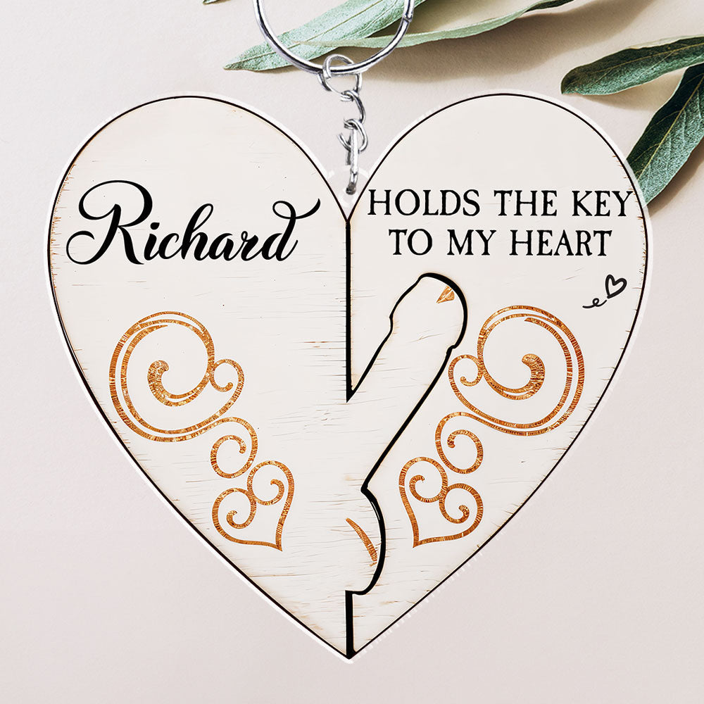 You Hold The Key To My Heart - Personalized Acrylic Keychain