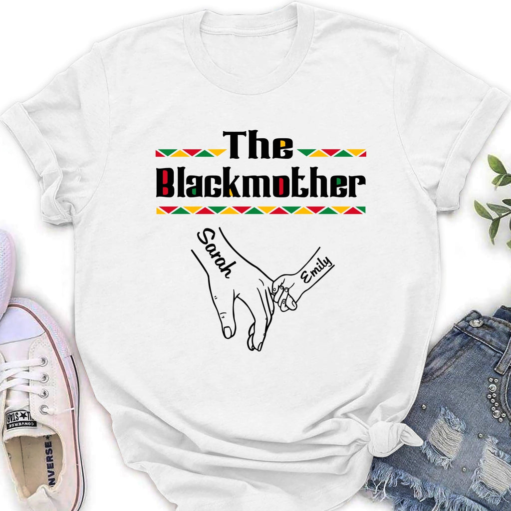 Custom Mother's Day Gift for Mom & Grandma • The Blackmother - Personalized Shirt - Long Sleeve