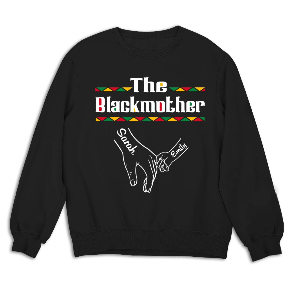 Custom Mother's Day Gift for Mom & Grandma • The Blackmother - Personalized Shirt - Long Sleeve