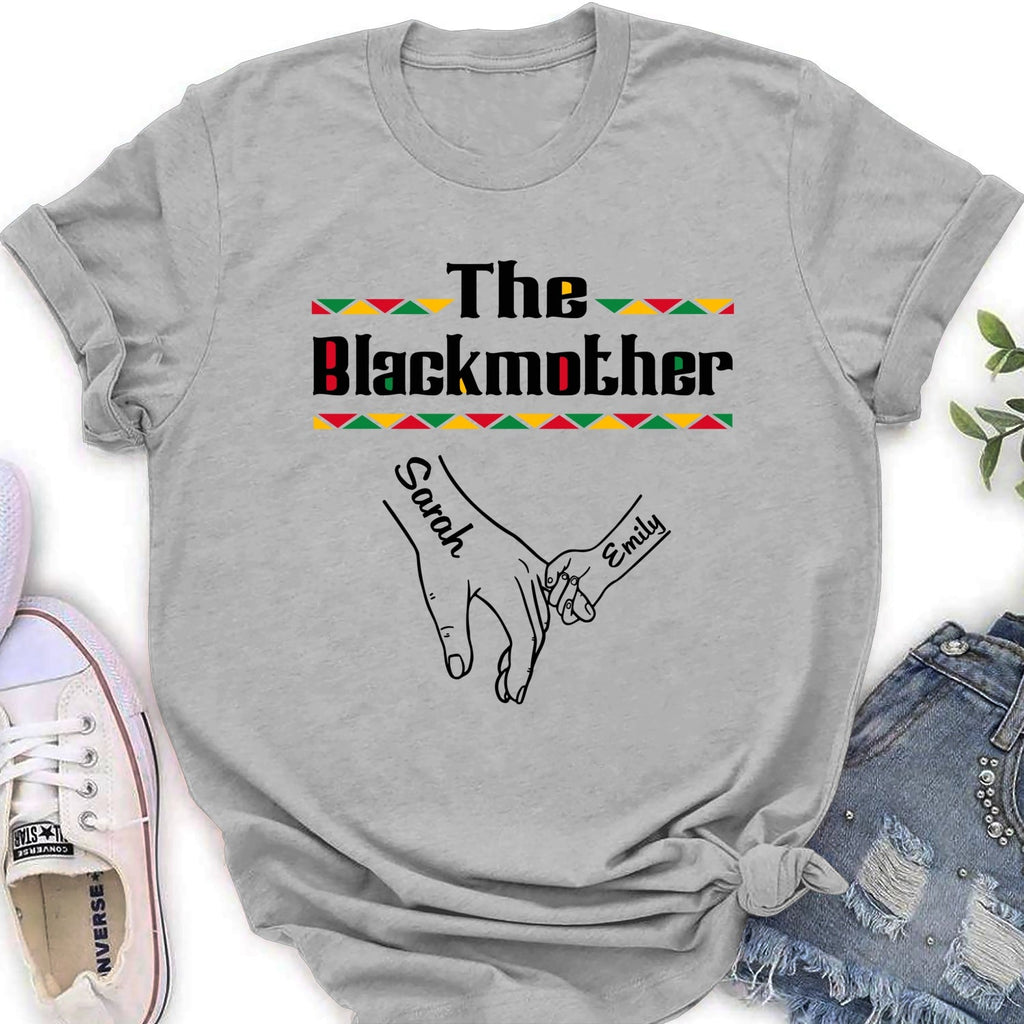 Custom Mother's Day Gift for Mom & Grandma • The Blackmother - Personalized Shirt - Long Sleeve
