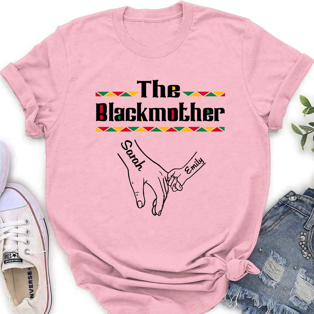 Custom Mother's Day Gift for Mom & Grandma • The Blackmother - Personalized Shirt - Long Sleeve