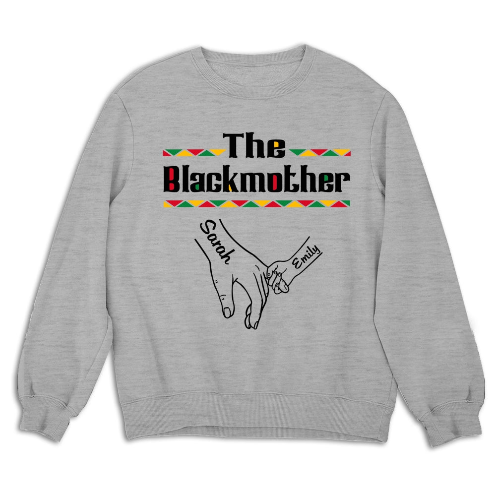 Custom Mother's Day Gift for Mom & Grandma • The Blackmother - Personalized Shirt - Long Sleeve