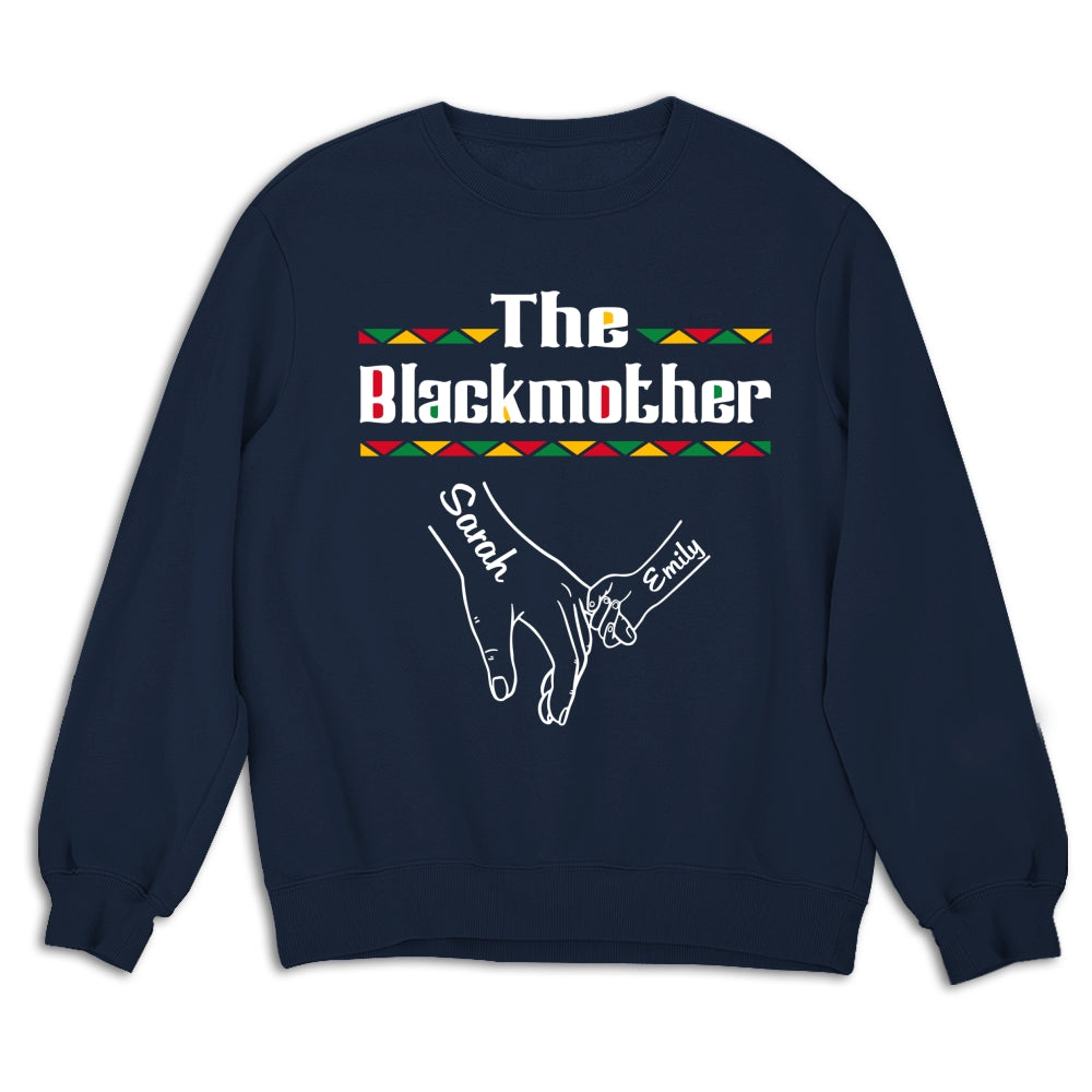 Custom Mother's Day Gift for Mom & Grandma • The Blackmother - Personalized Shirt - Long Sleeve