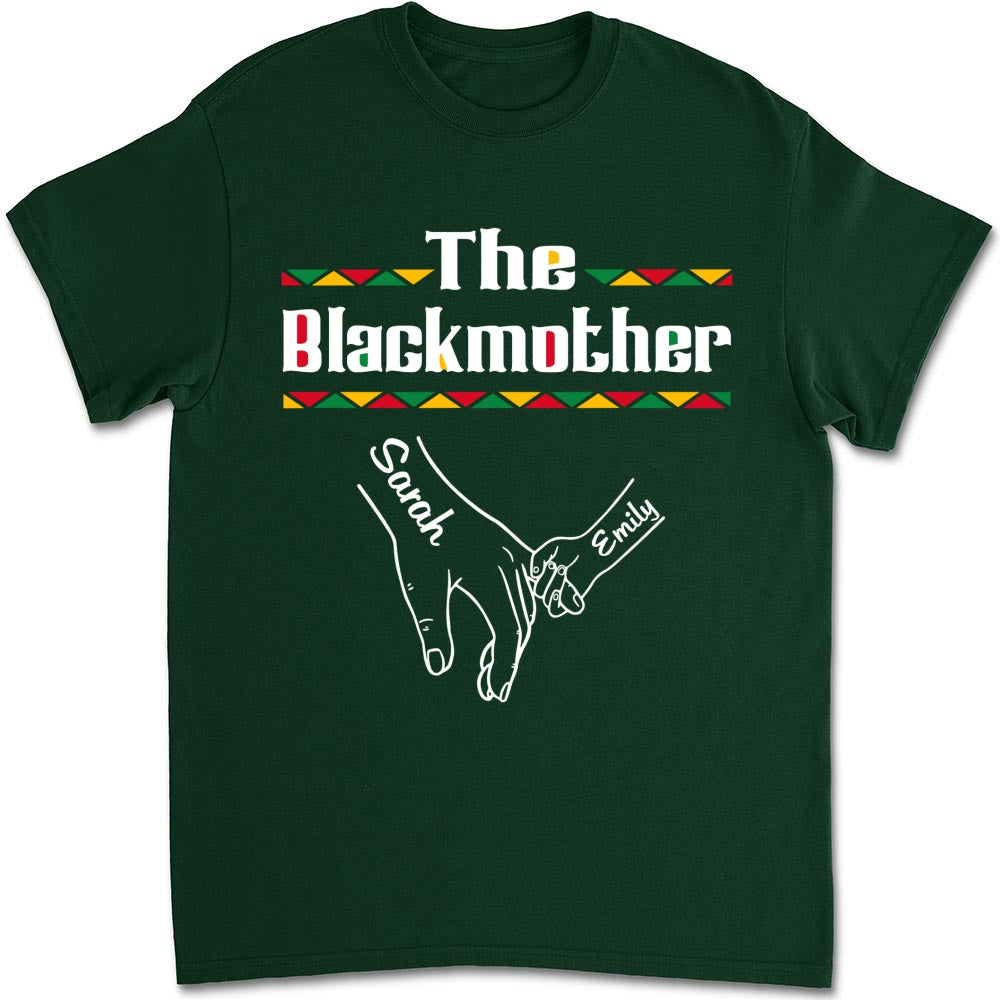 Custom Mother's Day Gift for Mom & Grandma • The Blackmother - Personalized Shirt - Long Sleeve
