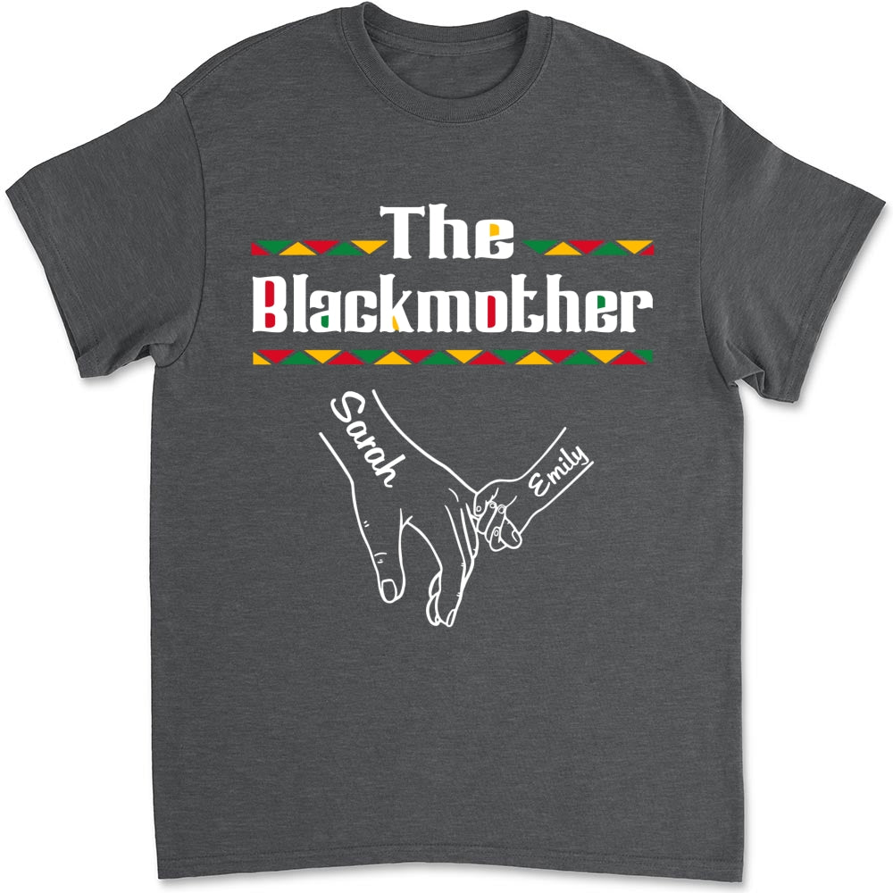 Custom Mother's Day Gift for Mom & Grandma • The Blackmother - Personalized Shirt - Long Sleeve