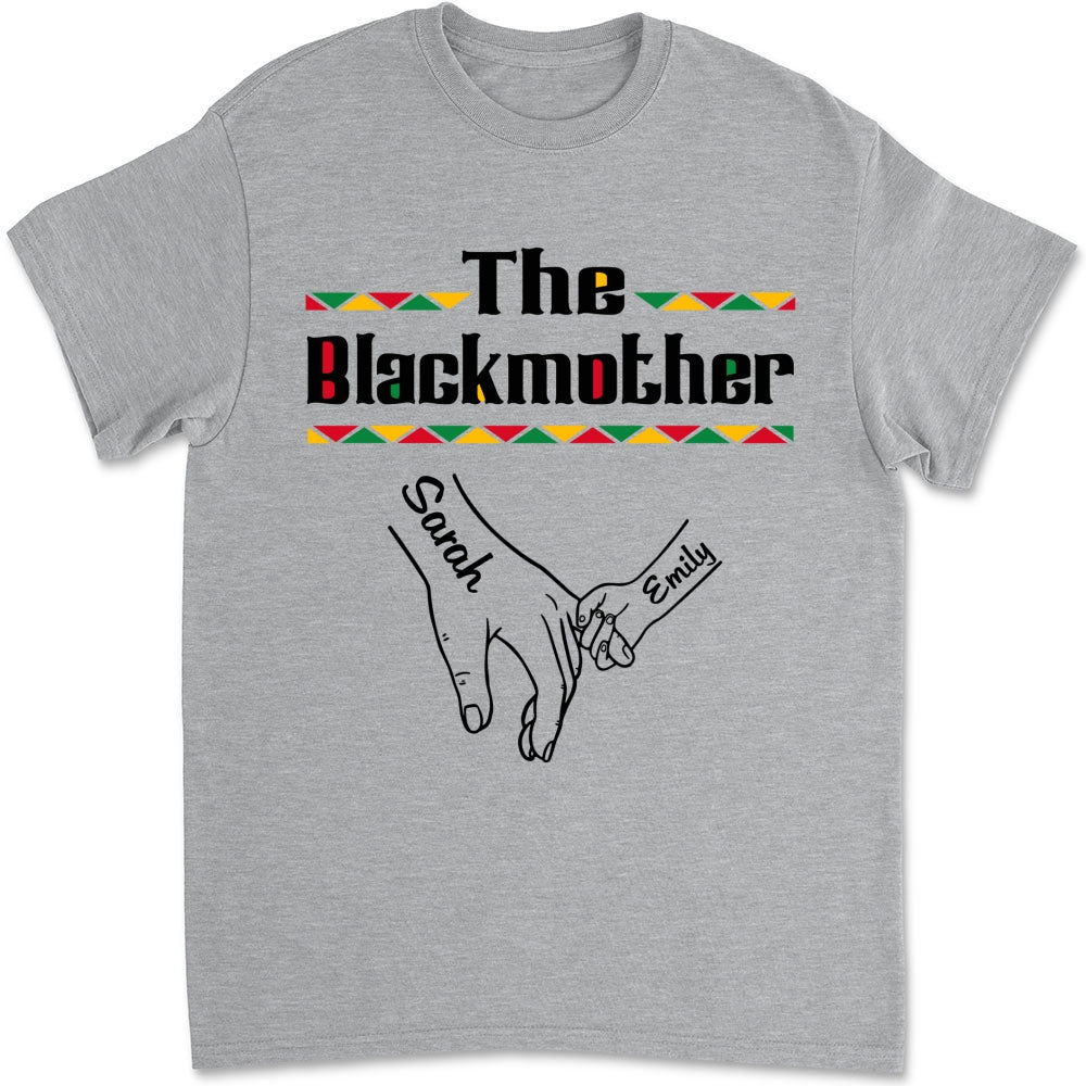 Custom Mother's Day Gift for Mom & Grandma • The Blackmother - Personalized Shirt - Long Sleeve