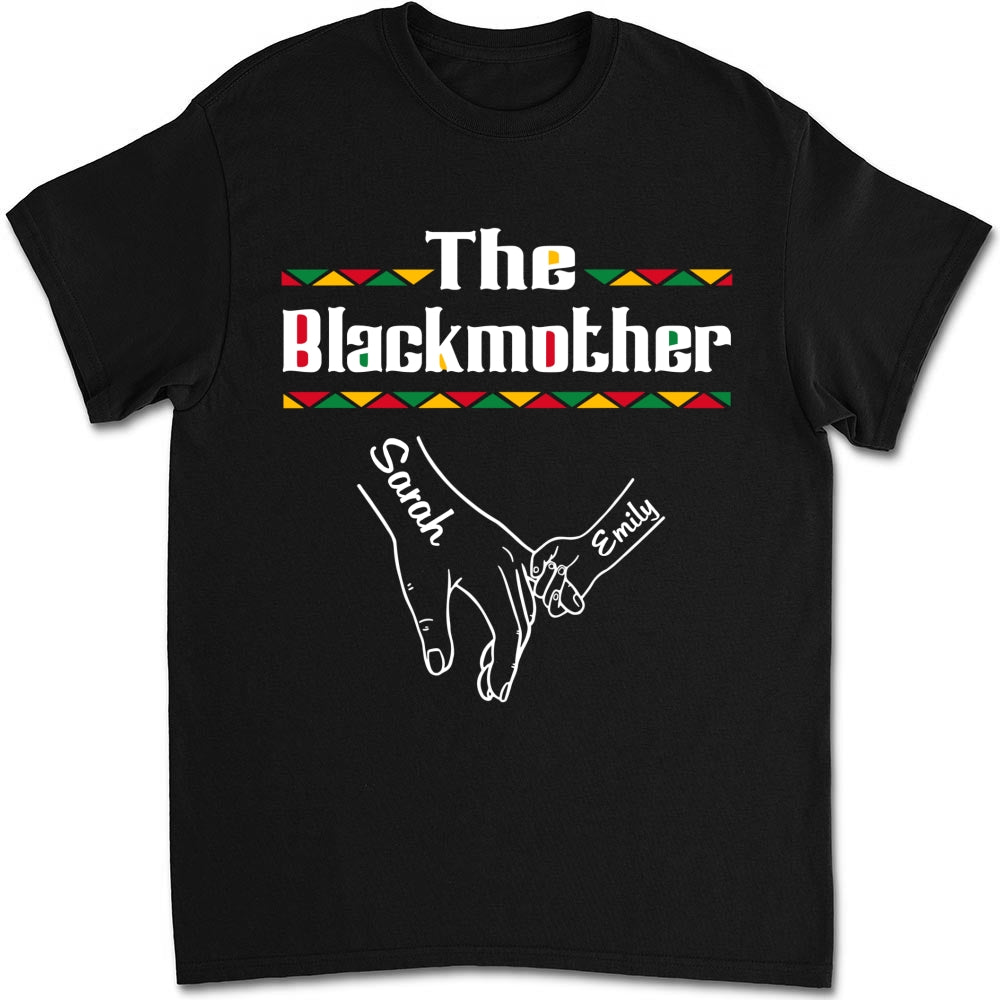 Custom Mother's Day Gift for Mom & Grandma • The Blackmother - Personalized Shirt - Long Sleeve