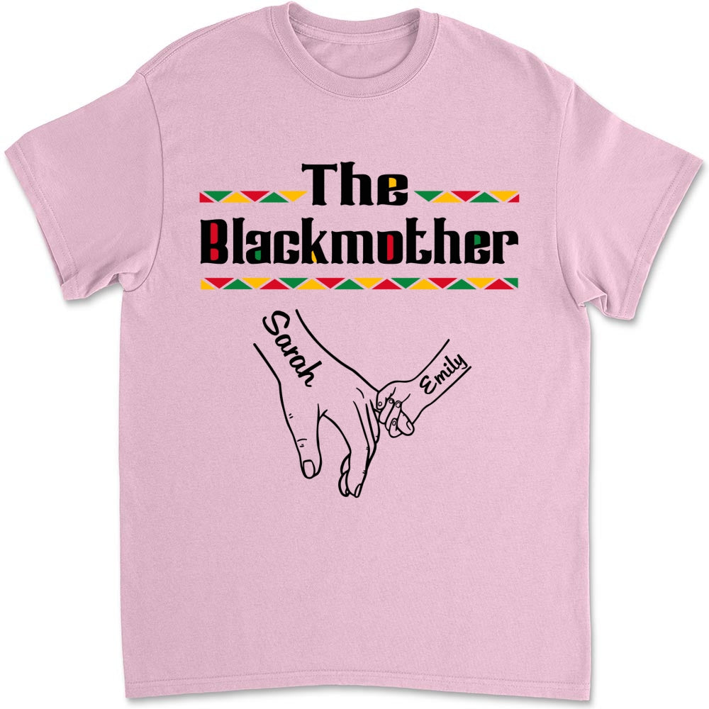 Custom Mother's Day Gift for Mom & Grandma • The Blackmother - Personalized Shirt - Long Sleeve