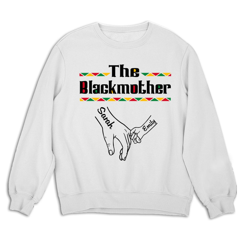 Custom Mother's Day Gift for Mom & Grandma • The Blackmother - Personalized Shirt - Long Sleeve