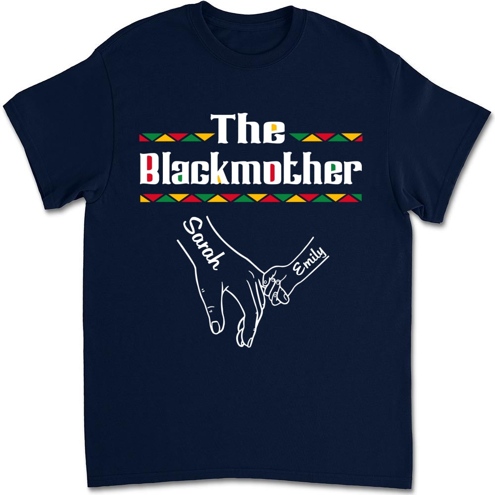 Custom Mother's Day Gift for Mom & Grandma • The Blackmother - Personalized Shirt - Long Sleeve