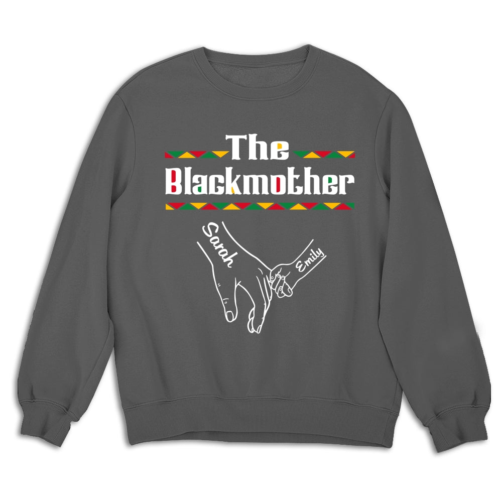 Custom Mother's Day Gift for Mom & Grandma • The Blackmother - Personalized Shirt - Long Sleeve