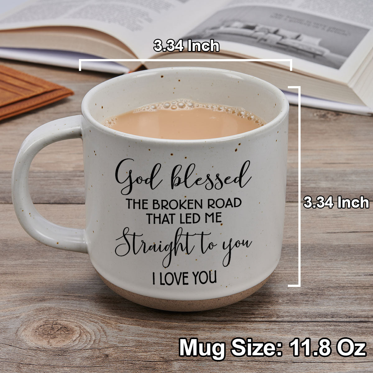 Custom Anniversary Keepsake Gifts For Couple • Lead Me To You - Personalized Pottery Mug