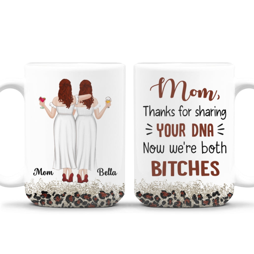 Custom Christmas & Birthday Gift for Mom • Your DNA - Personalized Coffee Mug