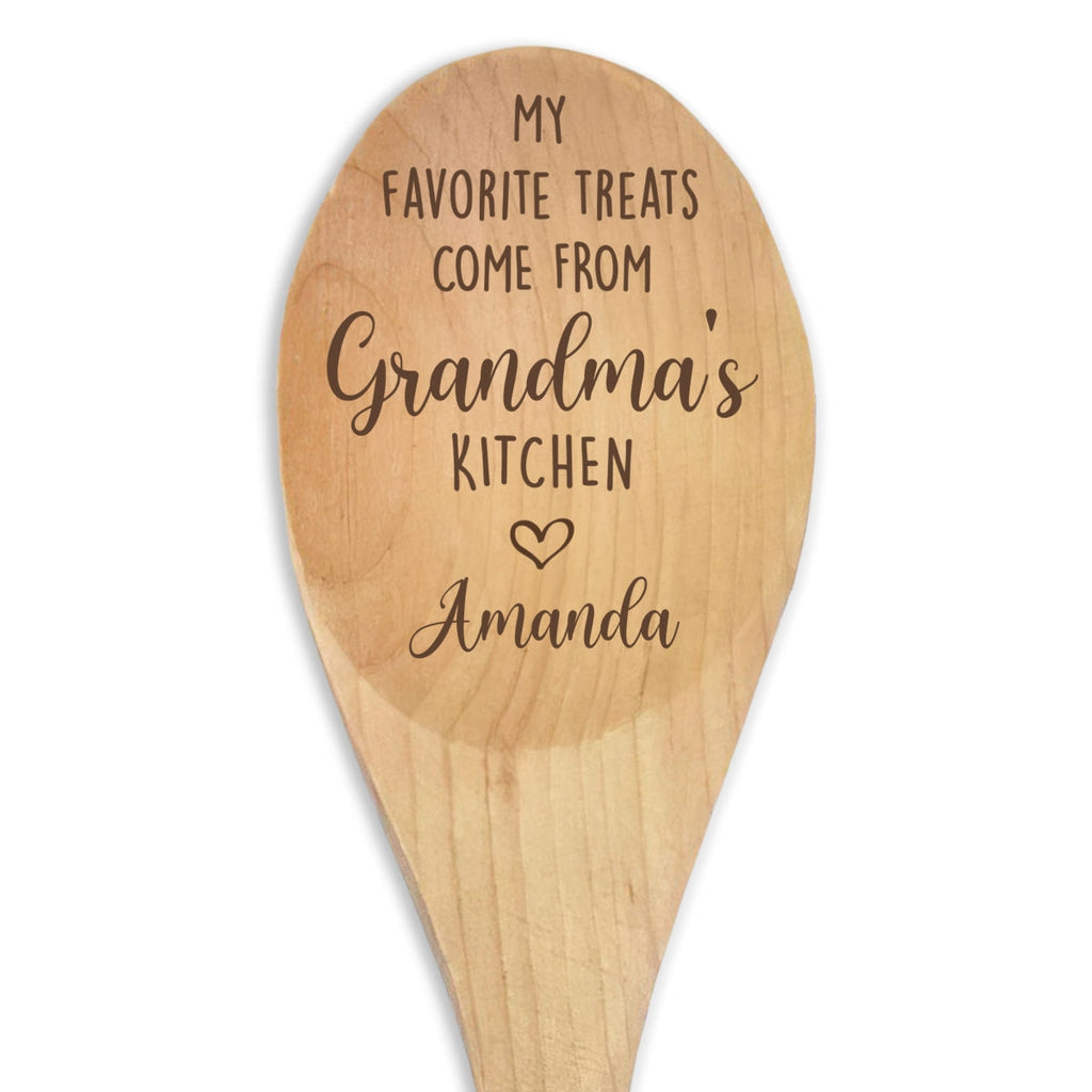 My Favorite Treats - Personalized Engraved Wooden Spoon