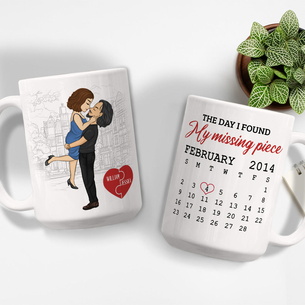 Custom Anniversary Keepsake Gifts For Couple • I Found My Piece - Personalized Coffee Mug