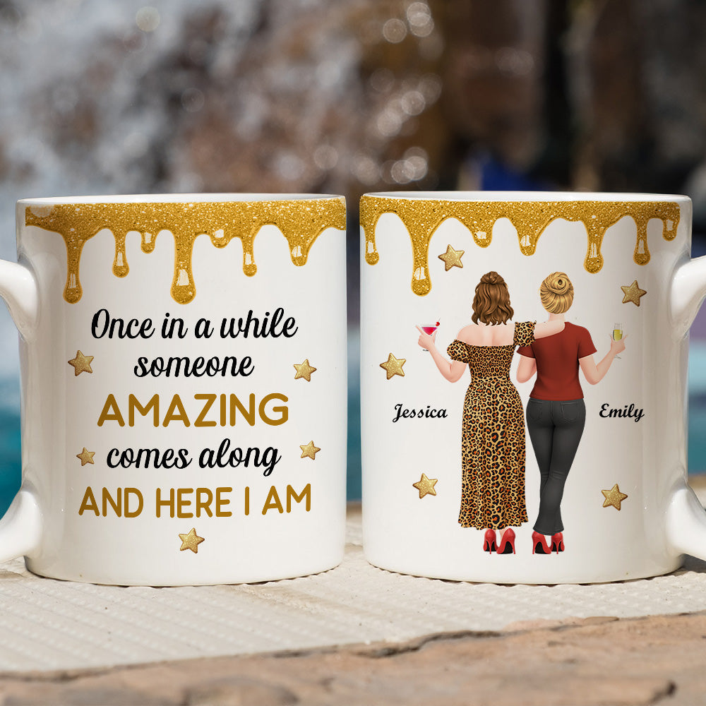 Custom Best Friend, Christmas & Birthday Friendship Keepsake Gift • Here I Am - Personalized Coffee Mug