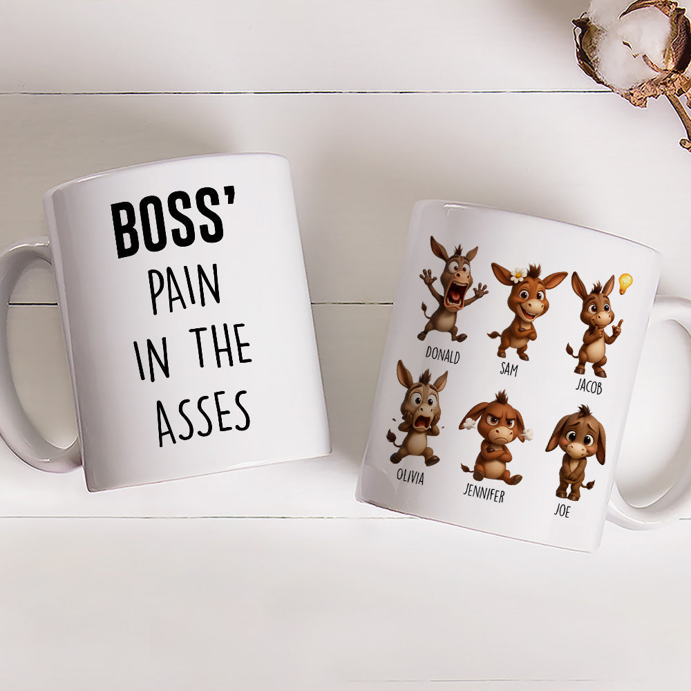 Custom Coworker, Christmas & Birthday Team Appreciation Gift • Boss Team Of Little Troubles - Personalized Coffee Mug