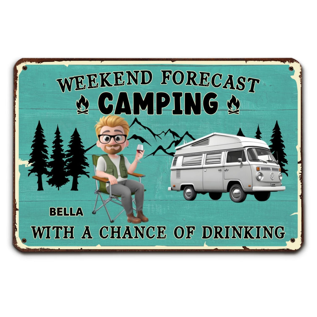 Custom Home & Wall Decor, Birthday & Christmas Gift • I Predict A Fun Weekend - Personalized Metal Signs