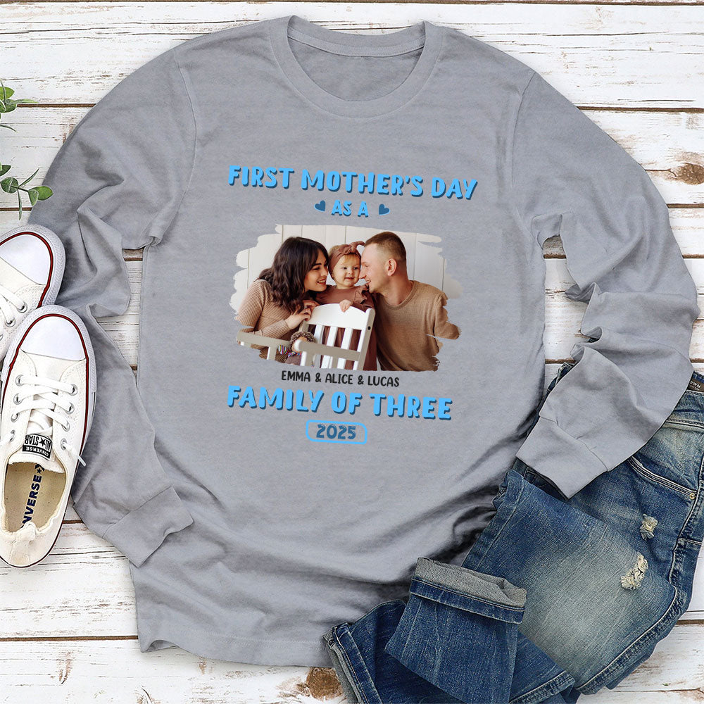 Custom Photo Christmas Anniversary Keepsake Gifts For Wife • First Mother Day Photo - Personalized Shirt