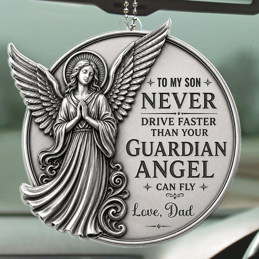 Protected By Love And Grace - Personalized Car Ornament