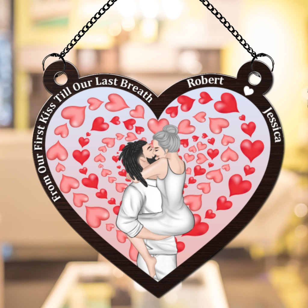Custom Couple Hanging Decor, Anniversary Valentine's Day Gifts • You And Me We Got This - Personalized Suncatcher