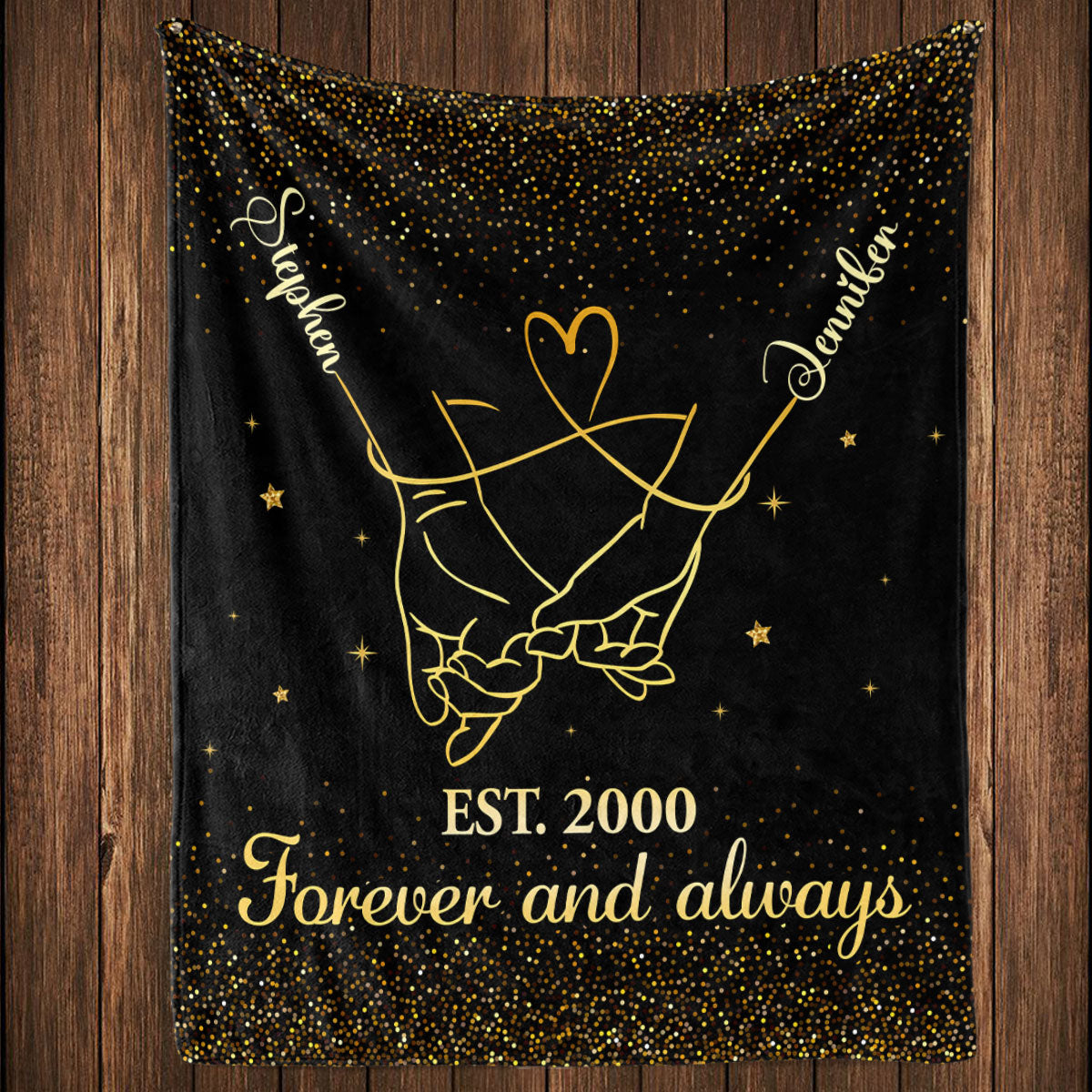 Forever And Always - Personalized Fleece Blanket