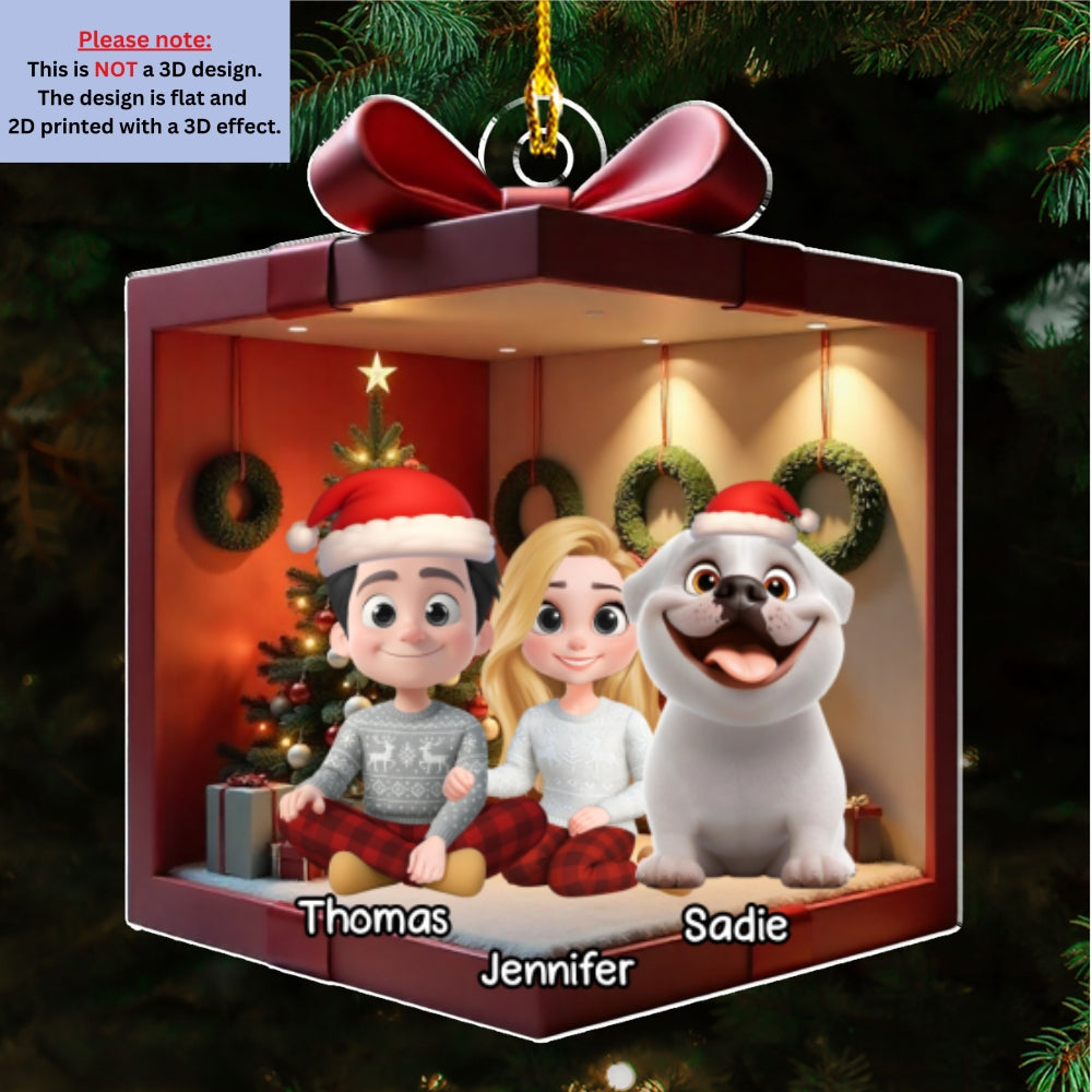 Custom Keepsake Christmas Ornament •  You Me Dog - Personalized Acrylic Ornament