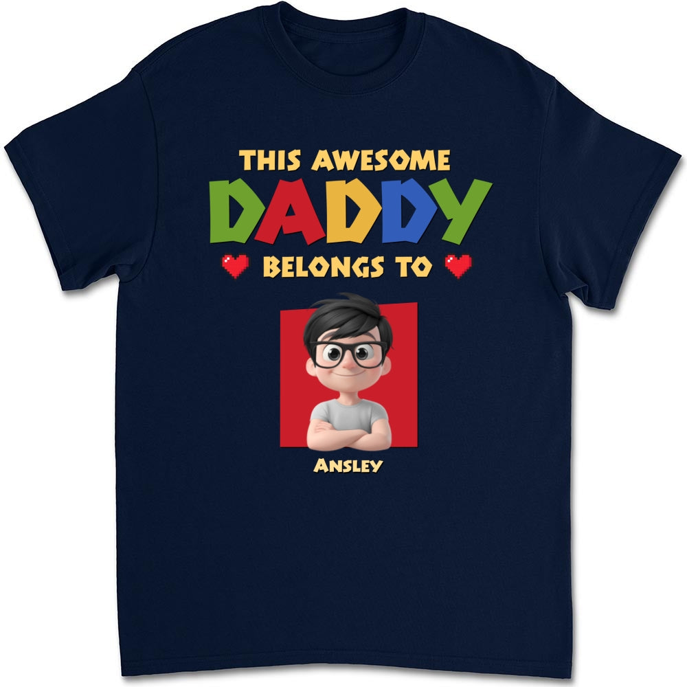 Custom Father's Day, Special Gift for Dad & Grandpa • Daddy Is The Best - Personalized Shirt