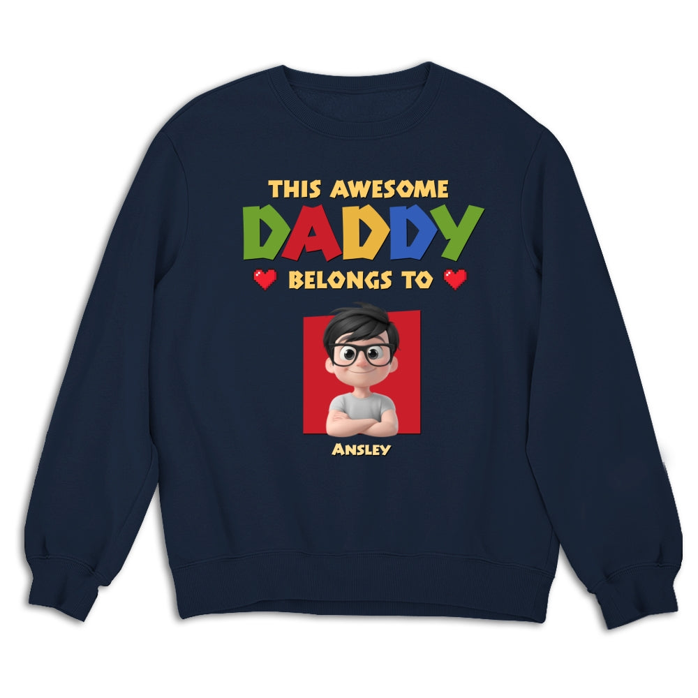 Custom Father's Day, Special Gift for Dad & Grandpa • Daddy Is The Best - Personalized Shirt
