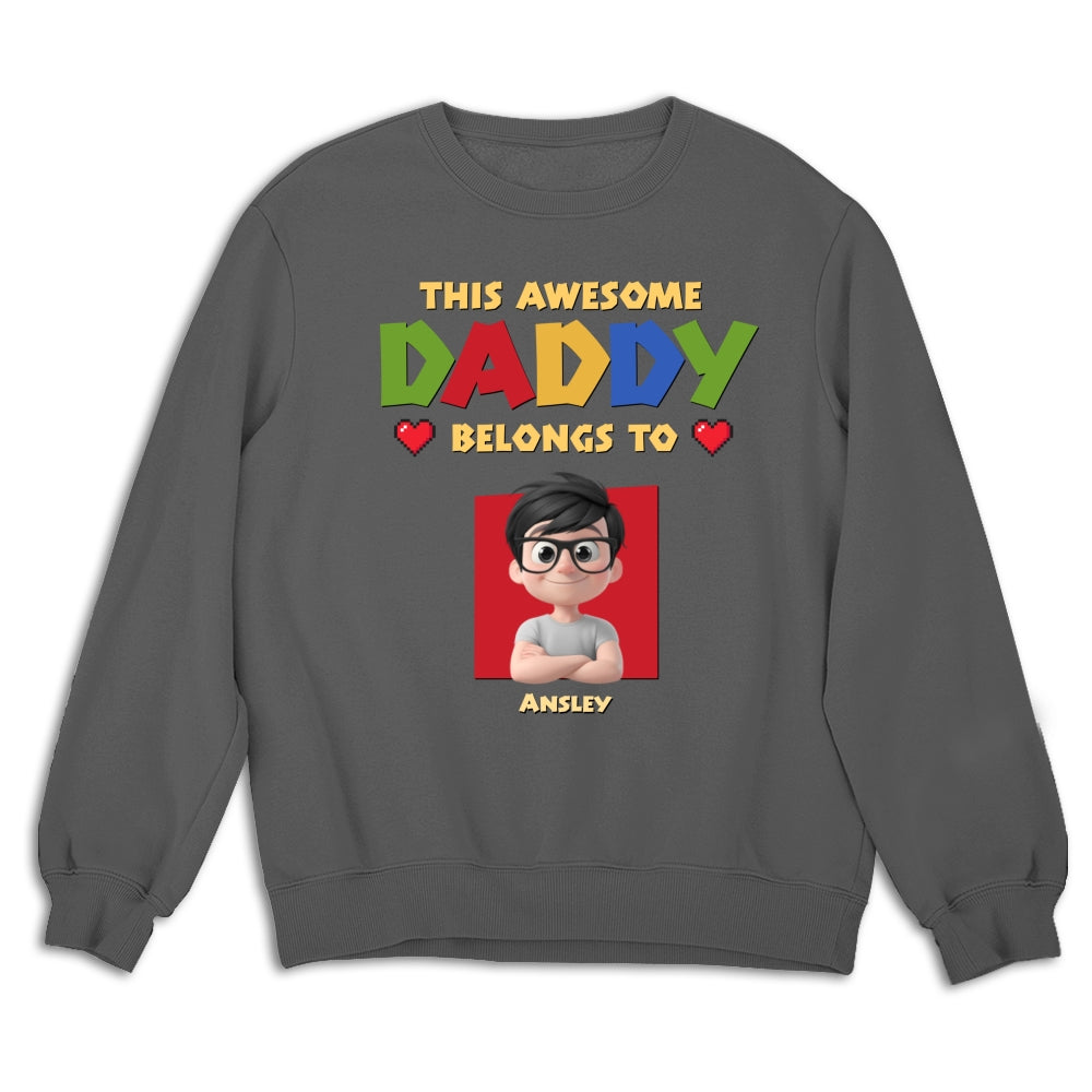 Custom Father's Day, Special Gift for Dad & Grandpa • Daddy Is The Best - Personalized Shirt