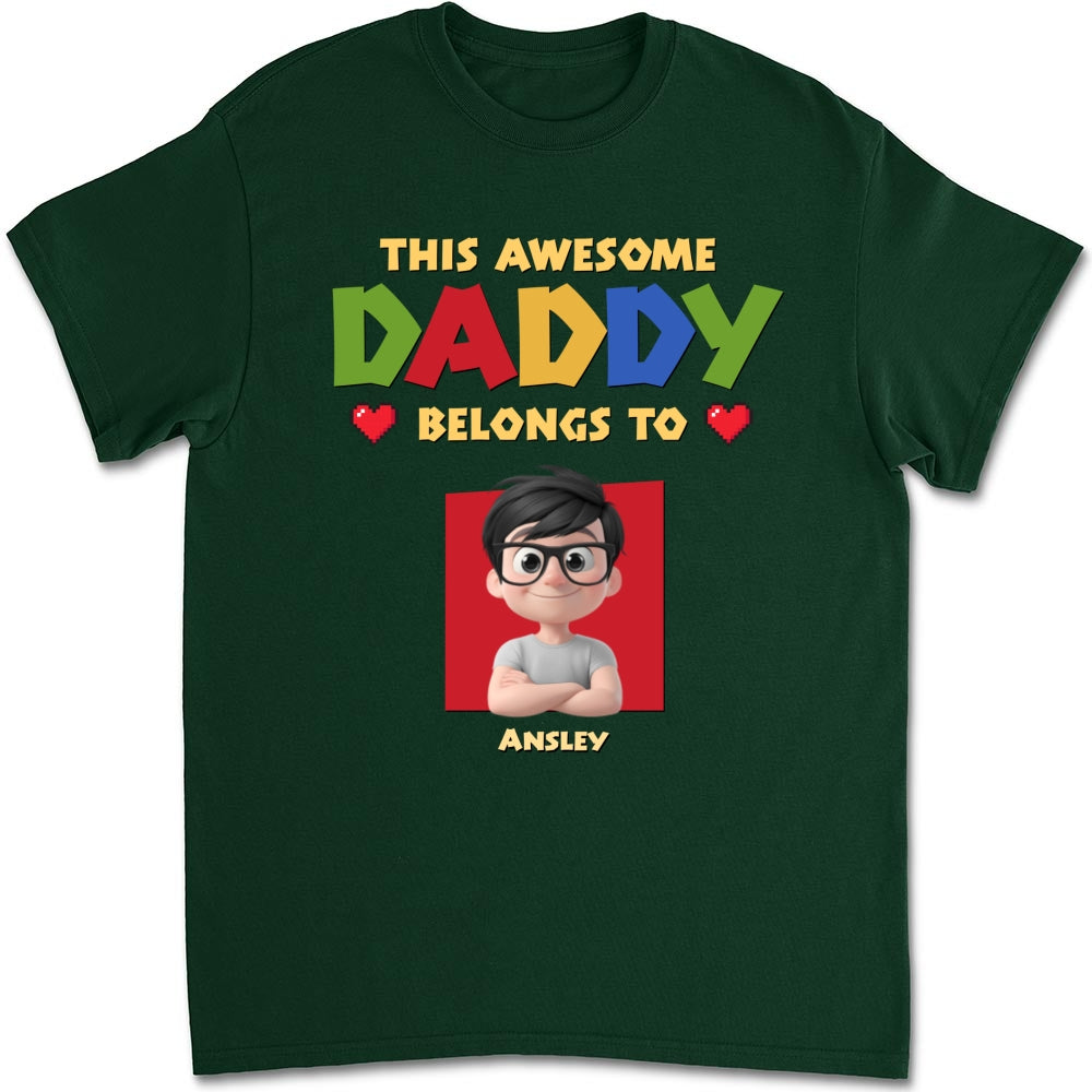 Custom Father's Day, Special Gift for Dad & Grandpa • Daddy Is The Best - Personalized Shirt