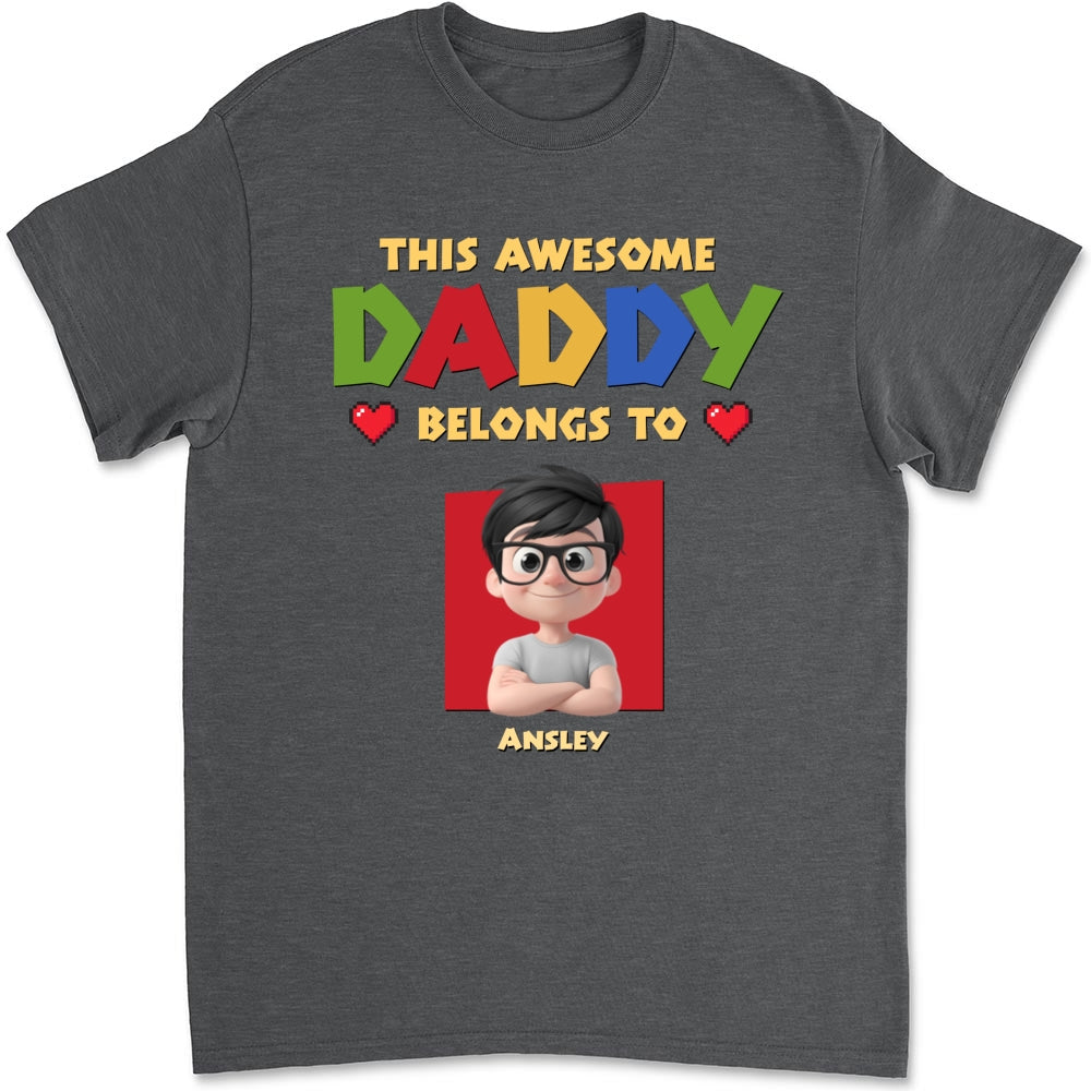 Custom Father's Day, Special Gift for Dad & Grandpa • Daddy Is The Best - Personalized Shirt