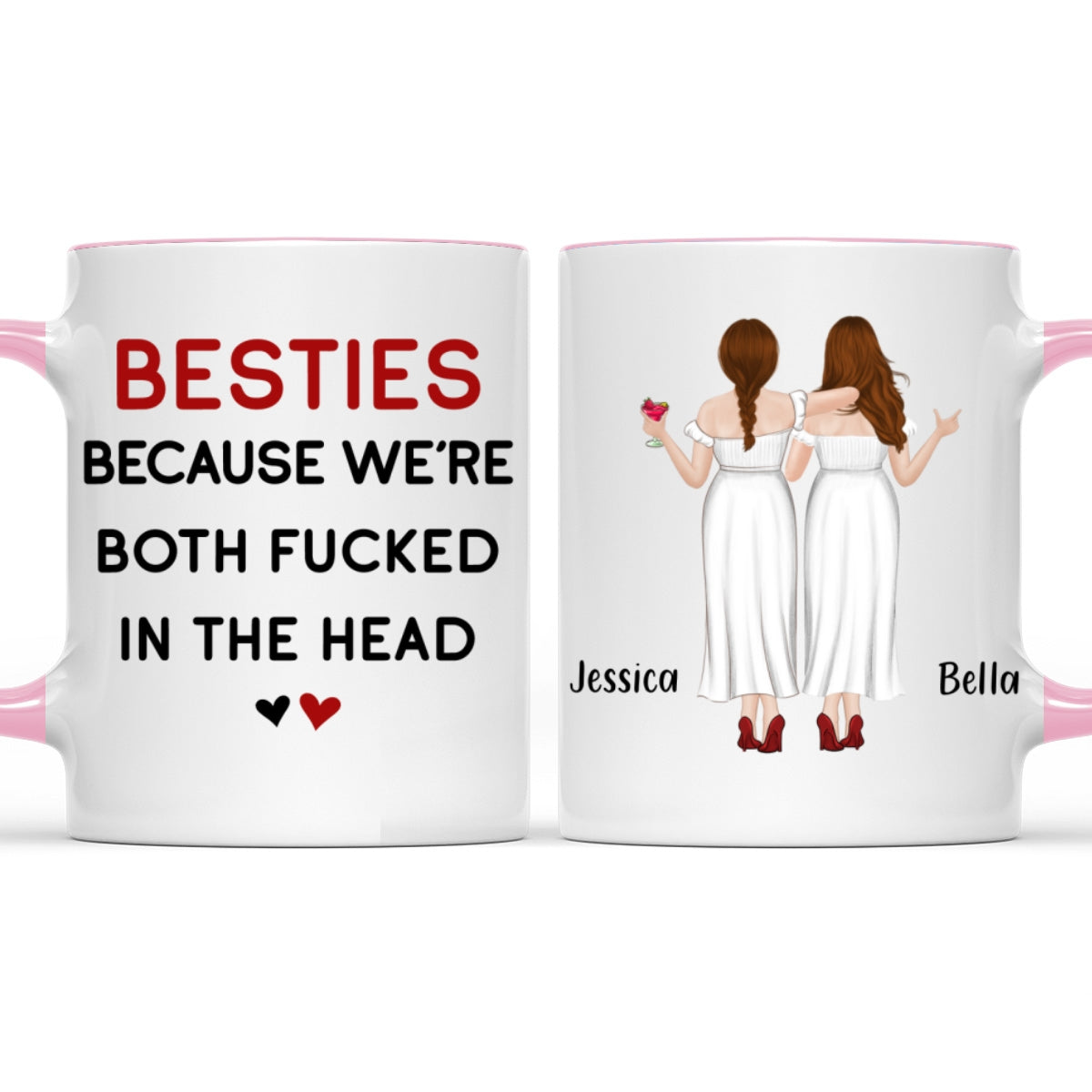 Custom Best Friend, Christmas & Birthday Friendship Keepsake Gift • We Are The Same - Personalized Accent Mug