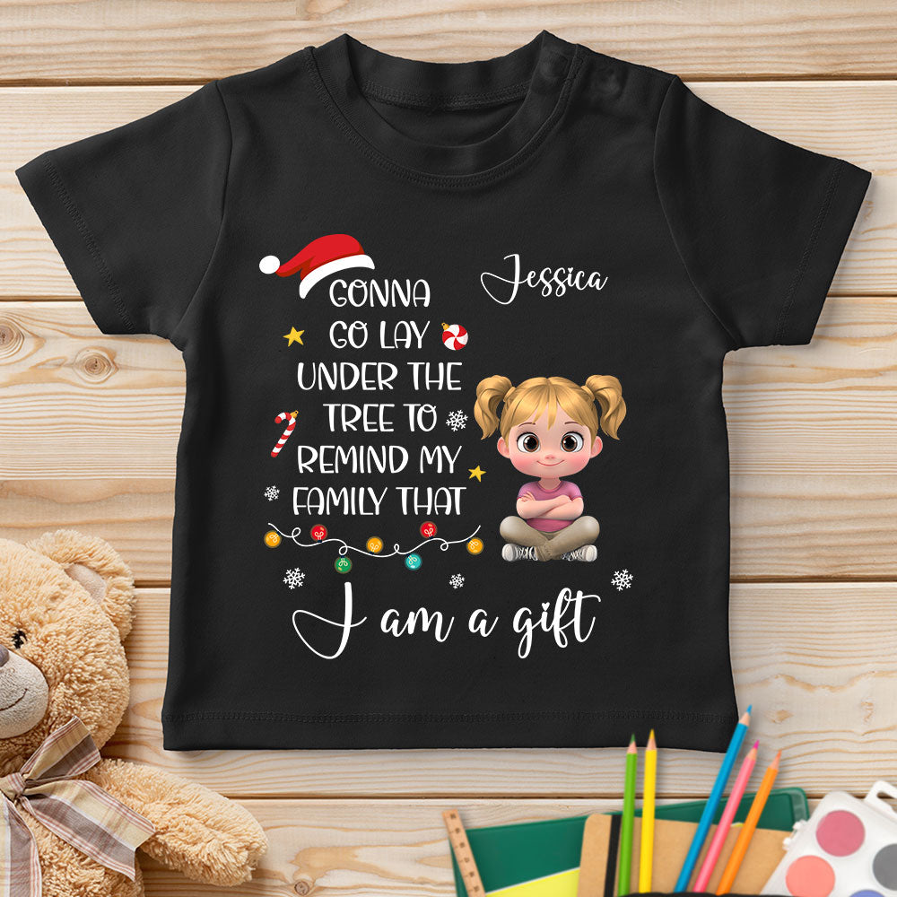 Custom Christmas Birthday Gifts For Children • I Am A Gift - Personalized Youth T-shirt