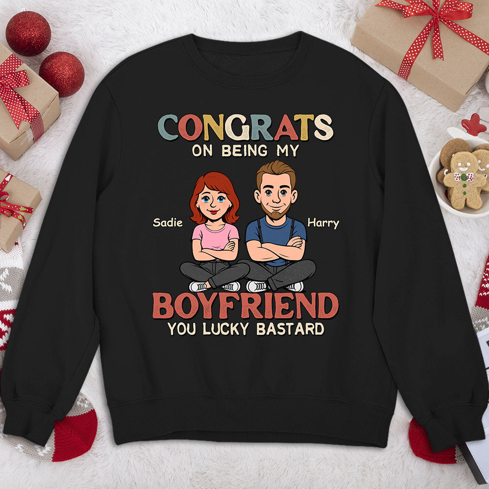 Custom Christmas Anniversary Keepsake Gifts For Husband • Being My Husband Retro - Personalized Shirt