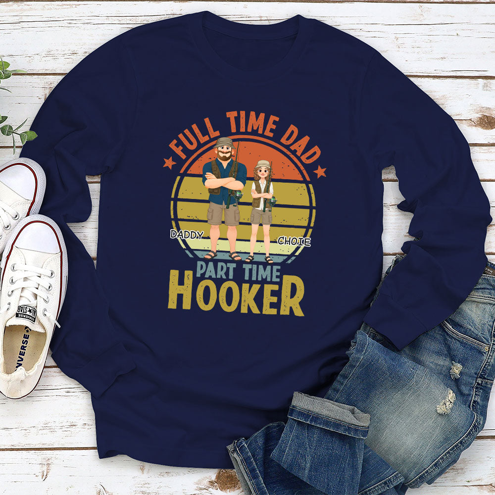 Custom Father's Day, Special Gift for Dad & Grandpa • Dad Catches Bigger Stories - Personalized Shirt