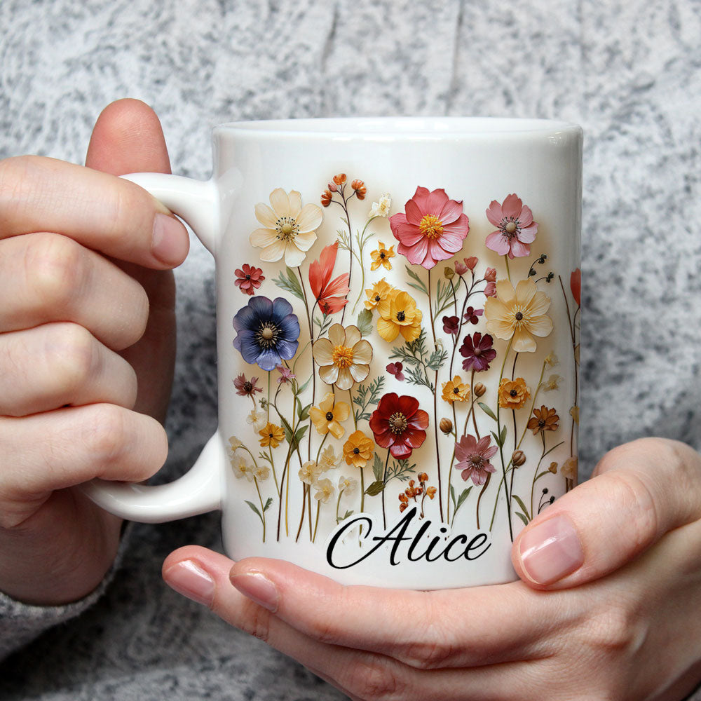 Custom Best Friend, Christmas & Birthday Friendship Keepsake Gift • Flower Girl - Personalized Coffee Mug
