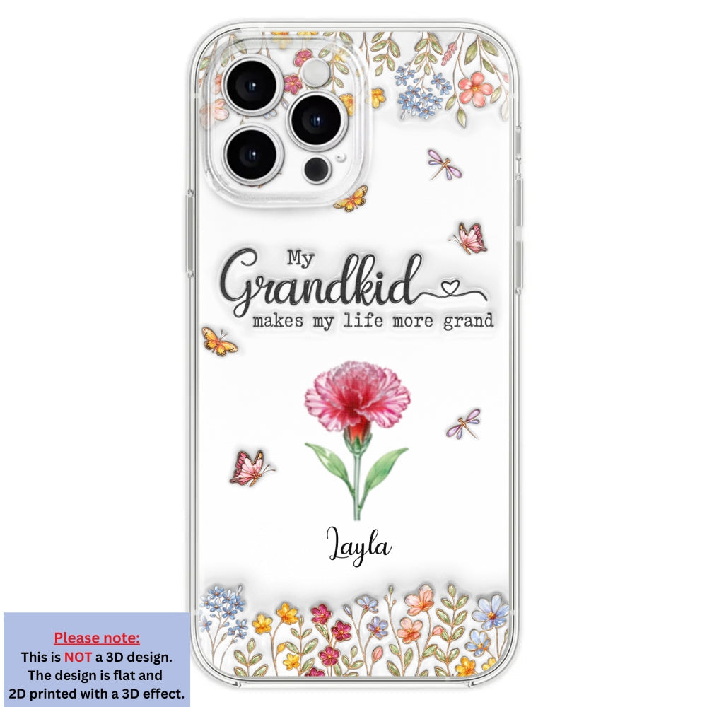 Make Life More Grand With Lovely Kids - Personalized 3D Inflated Effect Phone Case