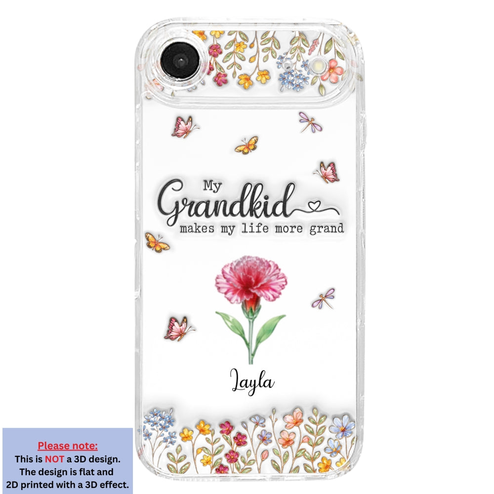 Make Life More Grand With Lovely Kids - Personalized 3D Inflated Effect Phone Case