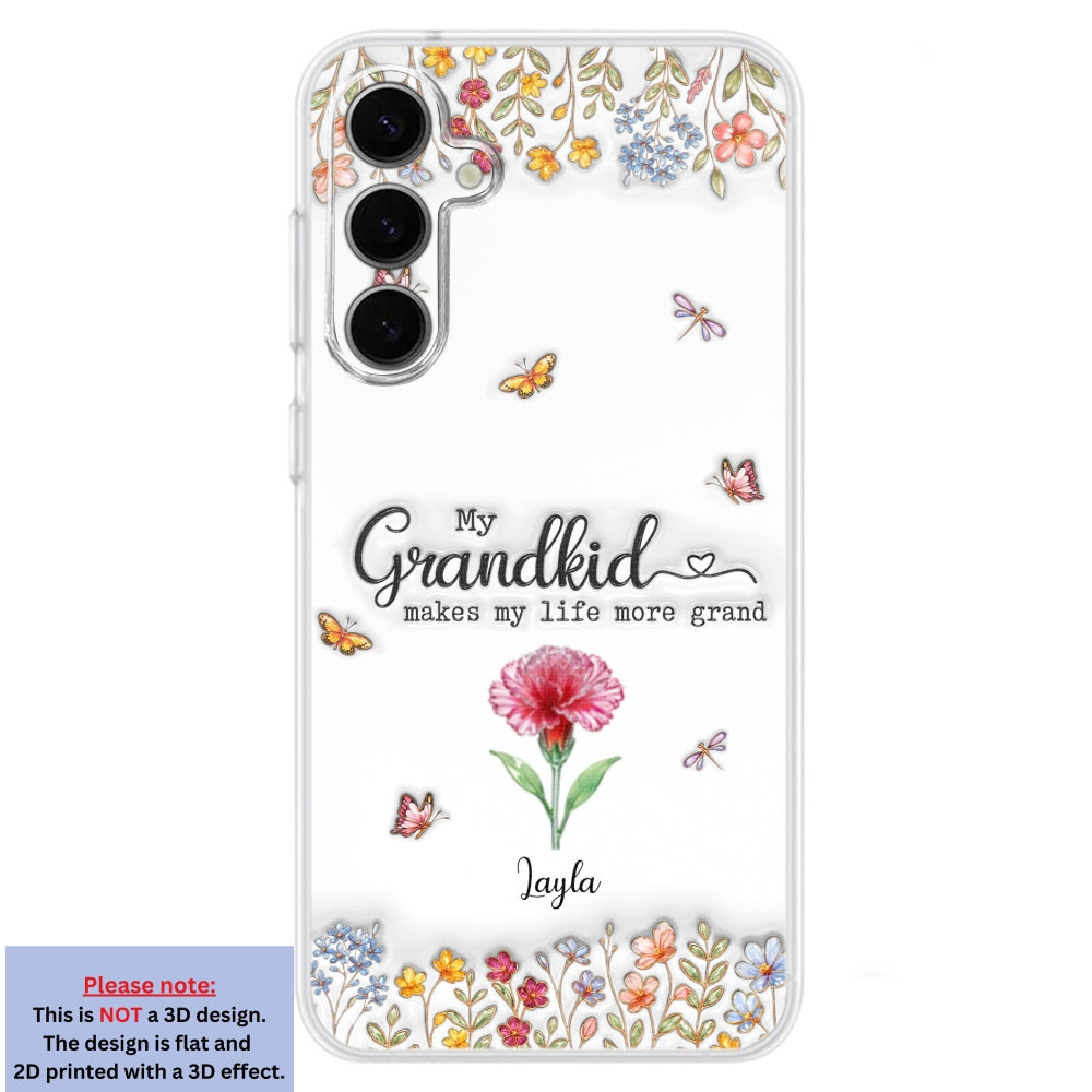 Make Life More Grand With Lovely Kids - Personalized 3D Inflated Effect Phone Case