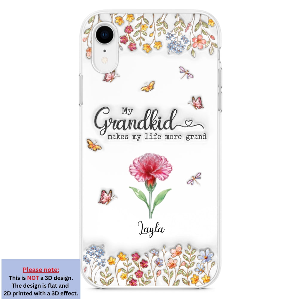Make Life More Grand With Lovely Kids - Personalized 3D Inflated Effect Phone Case