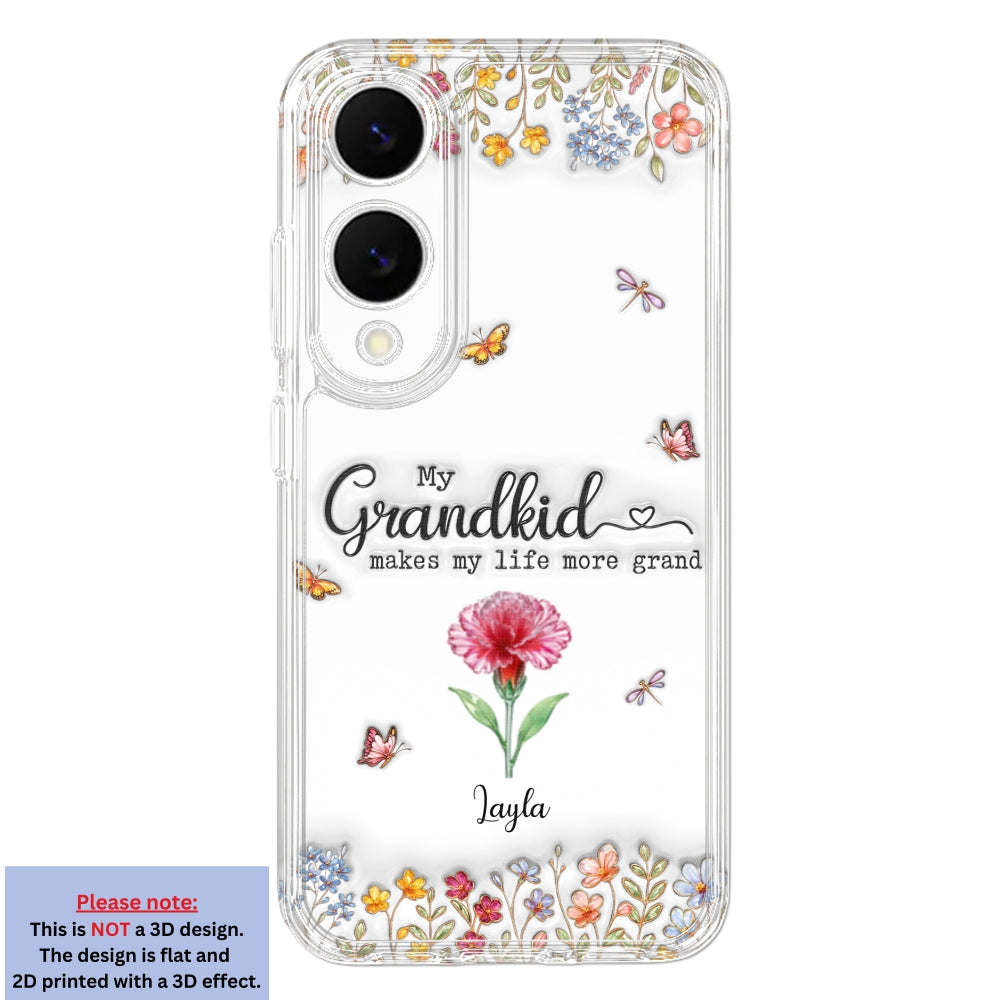 Make Life More Grand With Lovely Kids - Personalized 3D Inflated Effect Phone Case