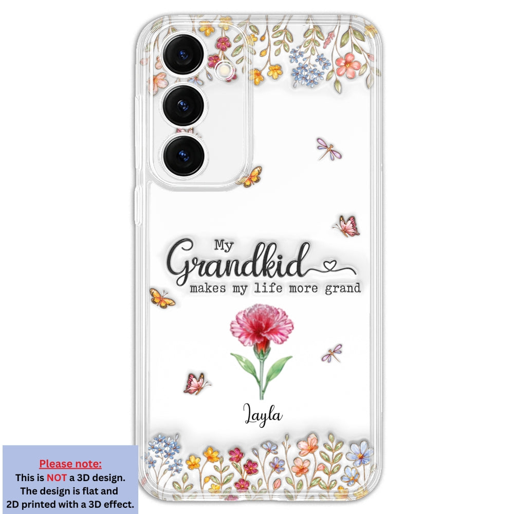 Make Life More Grand With Lovely Kids - Personalized 3D Inflated Effect Phone Case