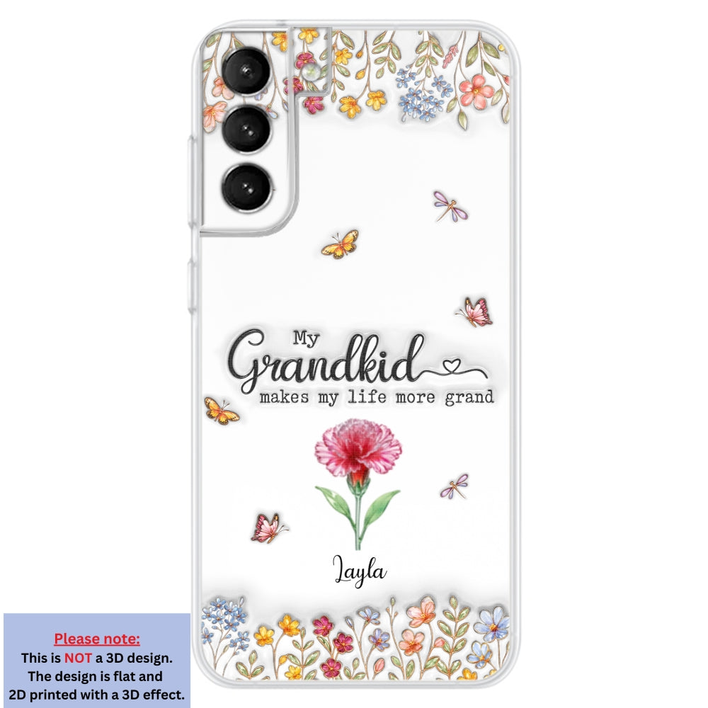Make Life More Grand With Lovely Kids - Personalized 3D Inflated Effect Phone Case