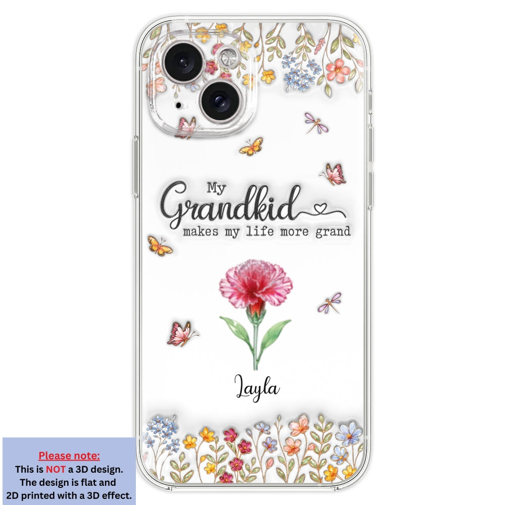 Make Life More Grand With Lovely Kids - Personalized 3D Inflated Effect Phone Case